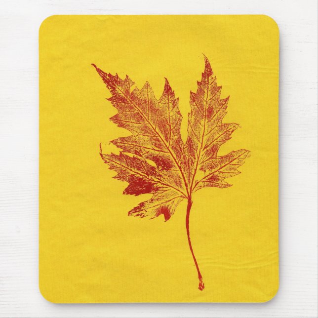 Alfombrilla De Ratón Leaf Nature Prints Mousepad (Frente)