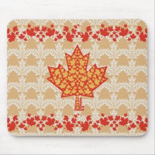 ALFOMBRILLA DE RATÓN LEAVES ON LEAVES (CANADA FLAG) BY MASANSER