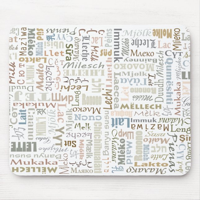 Alfombrilla De Ratón Leche (Frente)