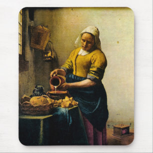 Alfombrilla De Ratón Leche de colada del Maidservant de Vermeer (circa