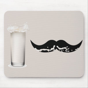 Alfombrilla De Ratón Leche Mustache Creme