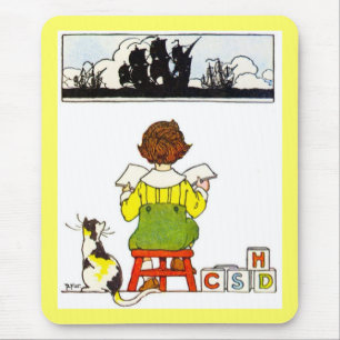 Alfombrilla De Ratón Lectura de niños