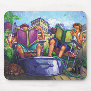 Alfombrilla De Ratón Lectura en verano
