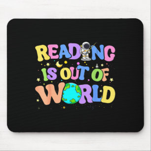 Alfombrilla De Ratón Lectura linda es de otro mundo libros de espacio