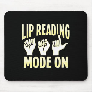 Alfombrilla De Ratón Leer el Lip Leer la pérdida de audición sorda de l