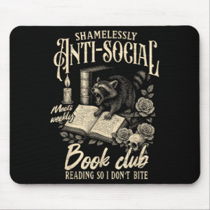 Alfombrilla De Ratón Leer libros sin vergüenza anti-sociales