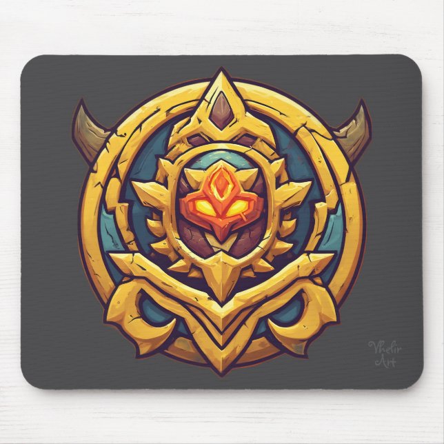 Alfombrilla De Ratón Legendary Rank Gamer Emblem (Frente)
