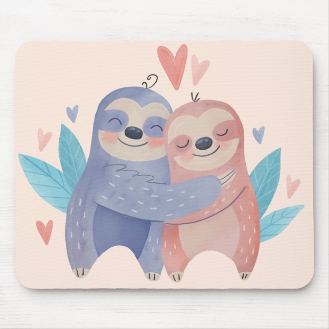 Alfombrilla De Ratón Lemas Cutas Enamoradas (Frente)