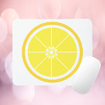 Alfombrilla De Ratón Lemon Slice Yellow<br><div class="desc">Do you like fun mouse pads?  This mouse pad has a yellow lemon slice.</div>