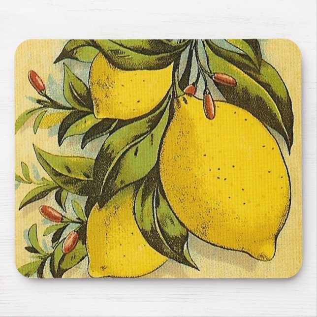 Alfombrilla De Ratón Lemones lúcidos (Frente)