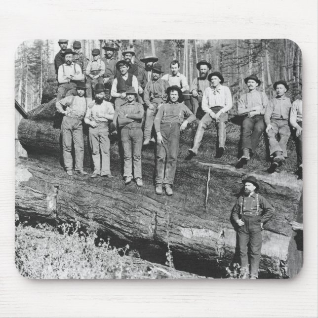 Alfombrilla De Ratón Leñadores en California, 1891 (Frente)