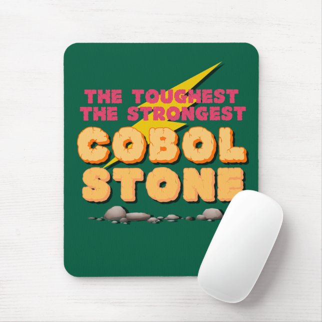 Alfombrilla De Ratón Lenguaje de programación Cobol como una piedra fue (Con ratón)