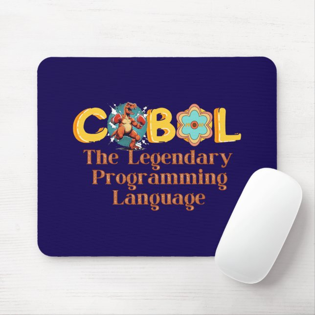 Alfombrilla De Ratón Lenguaje de programación legendario Cobol (Con ratón)