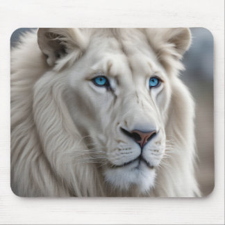 Alfombrilla De Ratón León blanco