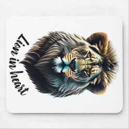 Alfombrilla De Ratón León en el corazón