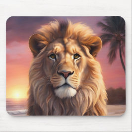 Alfombrilla De Ratón León en la playa