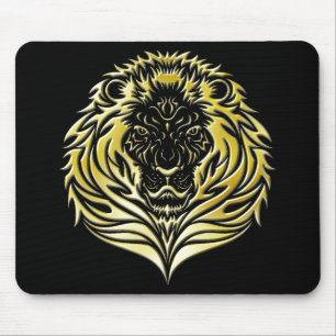 Alfombrilla De Ratón León fundido Mousepad del oro