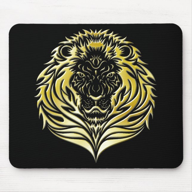 Alfombrilla De Ratón León fundido Mousepad del oro (Frente)