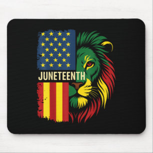 Alfombrilla De Ratón León Juneteenth Cool Historia Negra África América