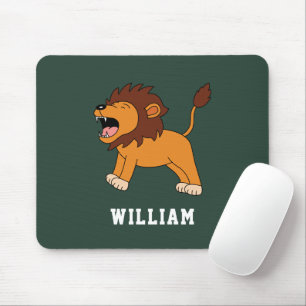 Alfombrilla De Ratón León Lindo Nombre Personalizado De Regreso A La Es