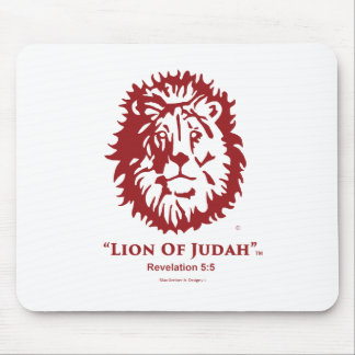Alfombrilla De Ratón "León logotipo del rojo cereza del cojín de ratón