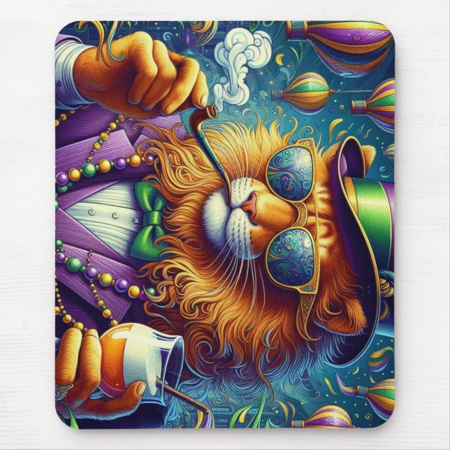 Alfombrilla De Ratón León/Louisiana Mardi Gras (Frente)