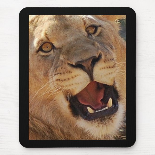 Alfombrilla De Ratón León Mousepad (Frente)