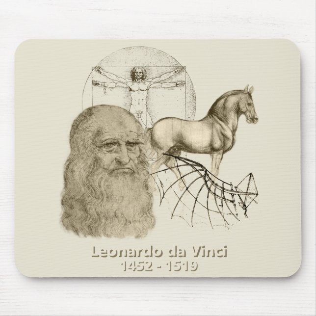 Alfombrilla De Ratón Leonardo da Vinci (Frente)