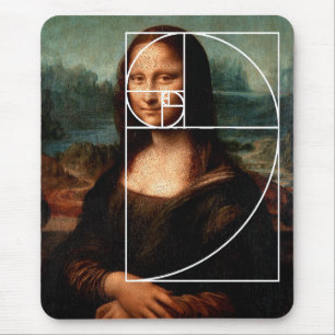 Alfombrilla De Ratón Leonardo da Vinci Mona Lisa Fibonacci Sequence