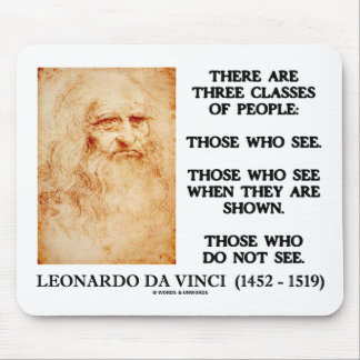 Alfombrilla De Ratón Leonardo da Vinci tres clases de cita de la gente