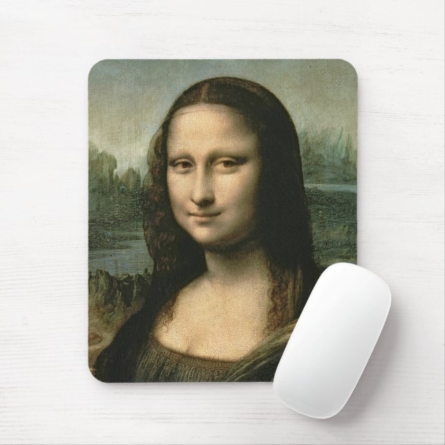 Alfombrilla De Ratón Leonardo Vinci | Mona Lisa, c.1503-6 (Con ratón)