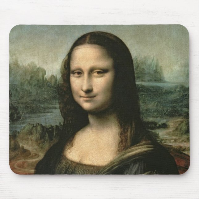 Alfombrilla De Ratón Leonardo Vinci | Mona Lisa, c.1503-6 (Frente)