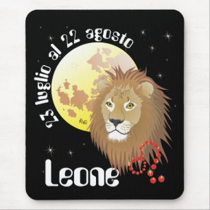 Alfombrilla De Ratón Leone 23 luglio al 22 agosto Tappetini per mouse