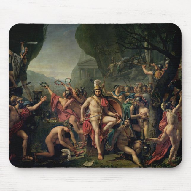 Alfombrilla De Ratón Leonidas en Thermopylae, 480 A.C., 1814 (Frente)