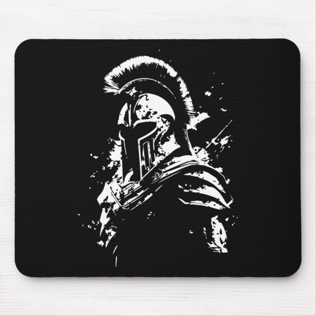 Alfombrilla De Ratón Leonidas Spartan Helmet Gym Sparta Formación Grieg (Frente)