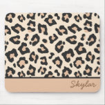Alfombrilla De Ratón Leopardo Cheetah Animal Print Personalizado Cursiv<br><div class="desc">¡Este es un Mousepad,  un Personalizado cursivo del leopardo de las chitas!</div>