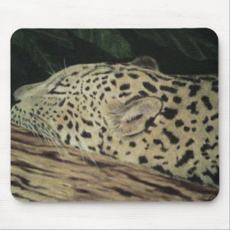 Alfombrilla De Ratón leopardo el dormir