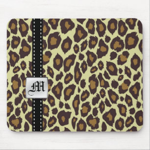 Alfombrilla De Ratón Leopardo Mousepad del monograma
