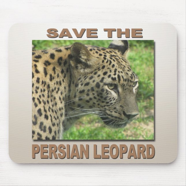 Alfombrilla De Ratón Leopardo persa (Frente)