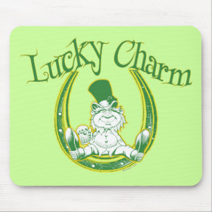 Alfombrilla De Ratón Leprechaun afortunado Mousepad del encanto