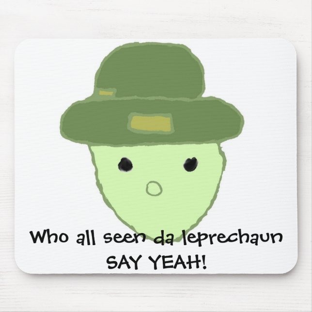 Alfombrilla De Ratón Leprechaun de Alabama (Frente)