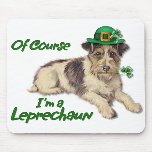 Alfombrilla De Ratón Leprechaun Dog (Frente)