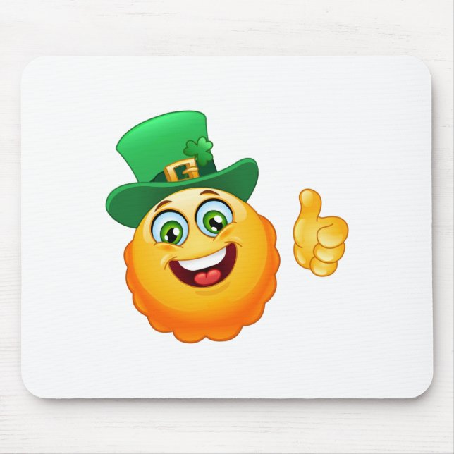 Alfombrilla De Ratón leprechaun emoji (Frente)