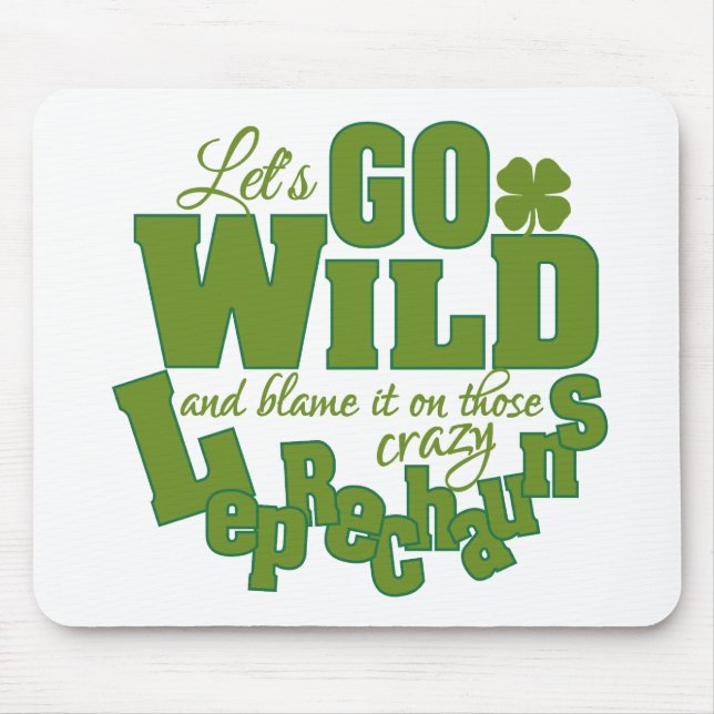 Alfombrilla De Ratón Leprechaun personalizado mousepad (Frente)