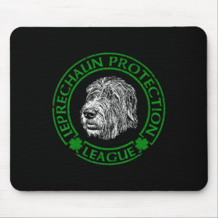 Alfombrilla De Ratón Leprechaun Protection League Irish Wolfhound 