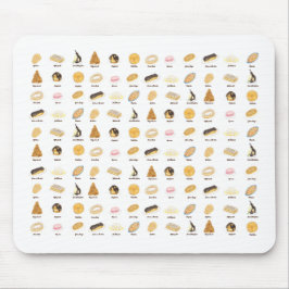 Alfombrilla De Ratón Les Pâtisserie Françaises acuarela