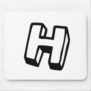 Alfombrilla De Ratón Letra H