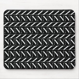 Alfombrilla De Ratón Letra inicial monograma N