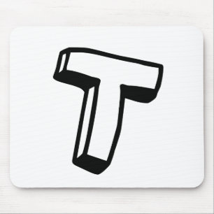 Alfombrilla De Ratón Letra T