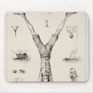 Alfombrilla De Ratón Letra Y de una cartilla del alfabeto